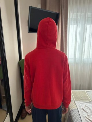 Sudadera Puma con capucha roja T15-16