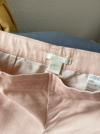 Pantalón H&M recto rosa Talla S