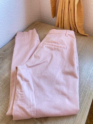 Pantalón H&M recto rosa Talla S