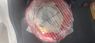 Barbacoa Carbón Portátil Roja