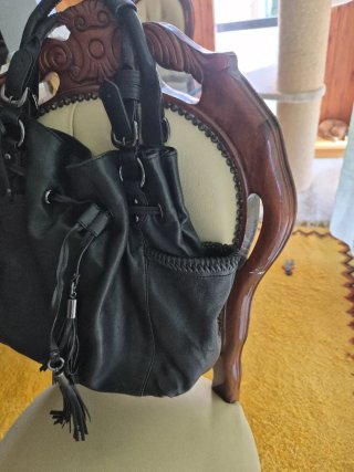 Bolso Piel Negro Auténtica
