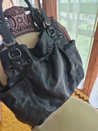 Bolso Piel Negro Auténtica