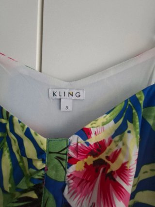 Vestido largo estampado floral Talla 38
