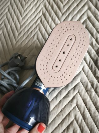 Plancha de vapor portátil azul