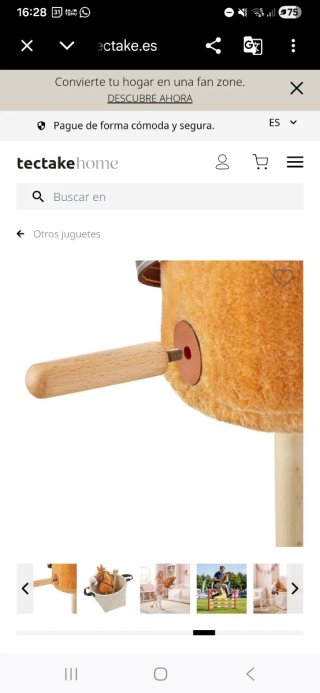 Caballito de madera para bebé