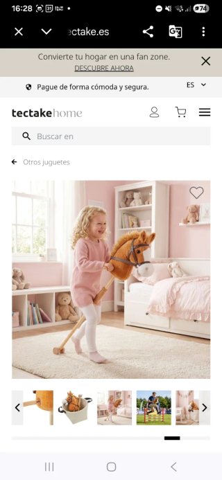 Caballito de madera para bebé