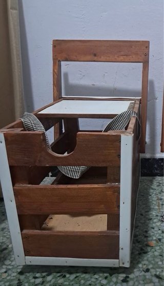 Silla de pesca de madera para adulto