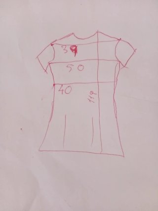 Vestido estampado marrón y naranja