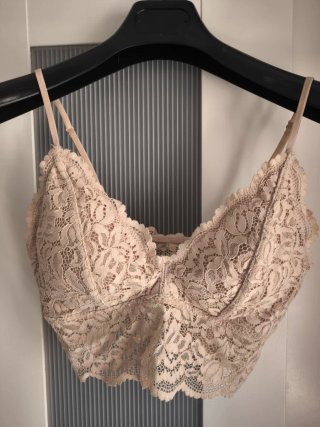 Pack 2 Bralettes Encaje Oysho Negro