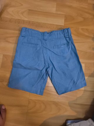 Pantalón corto de vestir azul