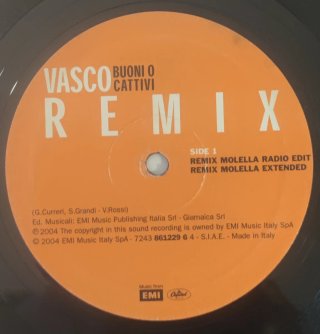 Vasco Rossi - Buoni O Cattivi Remix 12" Vinile