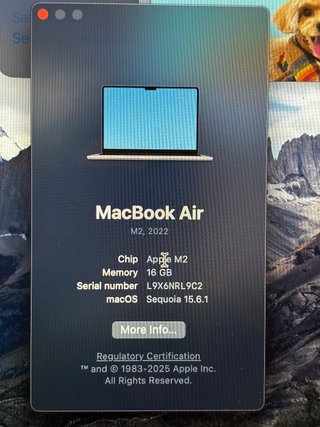 MacBook Air 13 2022 Gris Espacial