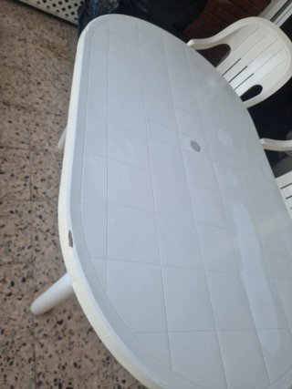 Mesa de terraza ovalada