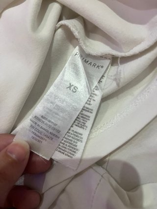 Camiseta básica blanca manga corta Primark xs