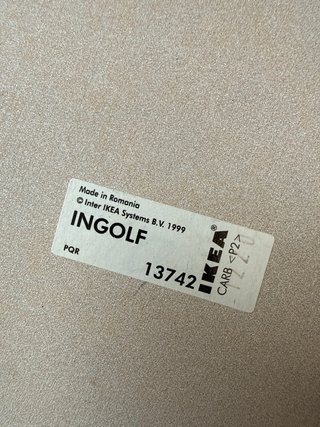 Sillas de madera blancas de Ikea regalo cojin