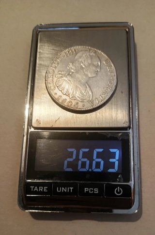 Moneda Carlos IV 1805 Plata