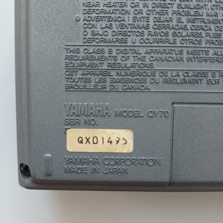 Yamaha QY70 Secuenciador MIDI