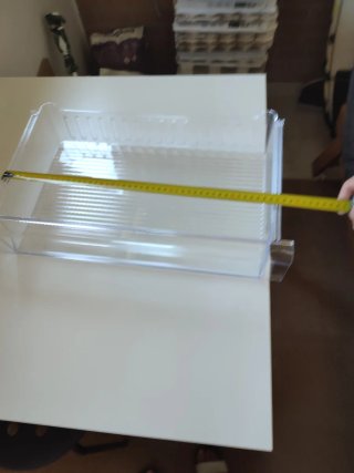 Cajón organizador transparente para nevera
