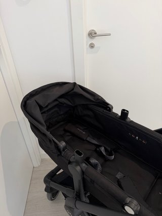 Passeggino con seggiolino 2 in 1 nero