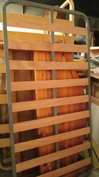 Somier 90cm Metal y Madera