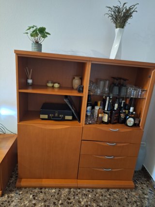 Mueble de salón madera maciza