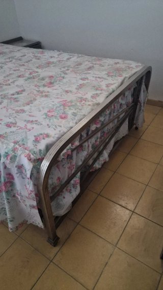 Cabecero y pie de cama metálico