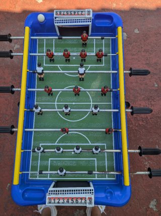 Futbolín infantil azul