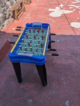 Futbolín infantil azul