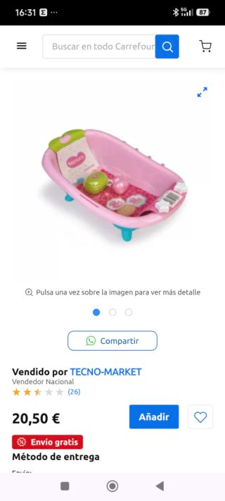 Bañera Nenuco Rosa