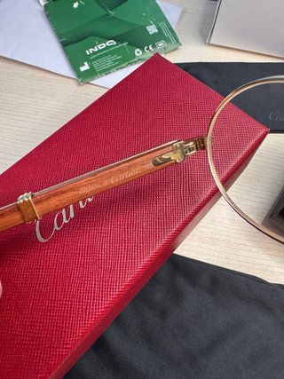 Gafas Cartier CT0464S Oro y Marrón