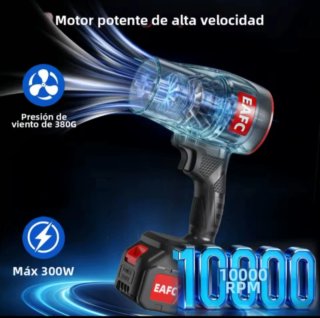 Soplador Inalámbrico Recargable (2 Baterías)