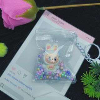 Llavero de Labubu en bolsita transparente NUEVO