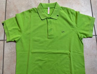 Sun68 Sun 68 Polo Maglia Maglietta Uomo Verde Tg M