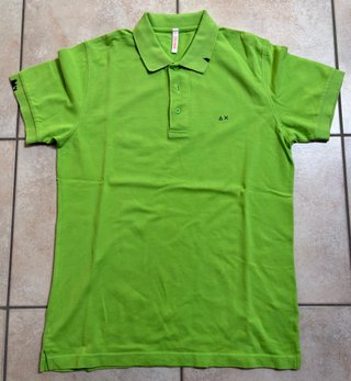 Sun68 Sun 68 Polo Maglia Maglietta Uomo Verde Tg M