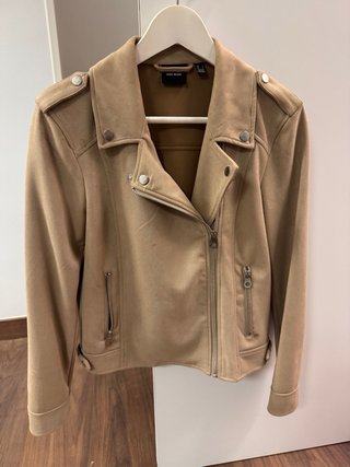 Cazadora antelina beige Vero Moda