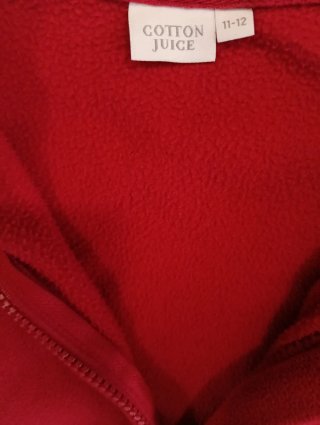 Polar rojo con cremallera.Talla 11-12 años