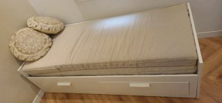 Cama Brimnes 80x20 + 2 colchones Vannareid extra