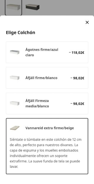 Cama Brimnes 80x20 + 2 colchones Vannareid extra
