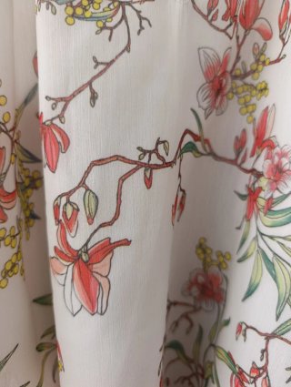 Blusa gasa forrada verano L