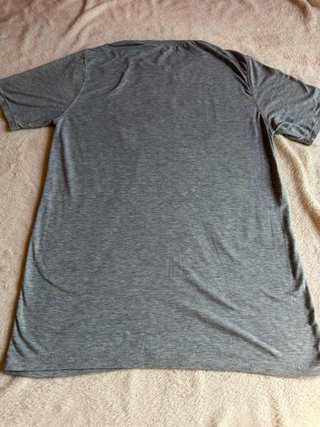 Camiseta Hollister California Gris Logo Azul