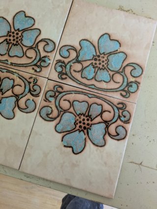 Azulejos Decorativos Florales 15x15