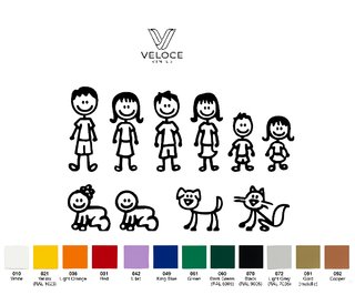 Vinilos Familia Feliz a Bordo