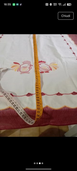 Tendina porterino 112x56 con balza