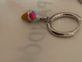 Orecchini Argento 925 Ciambella e Gelato