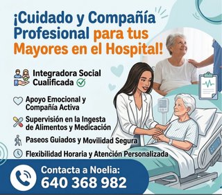 Cuidadora de personas ingresadas