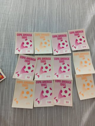 12 cromos Copa América nuevos