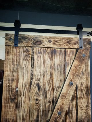Puerta Rústica Estilo Granero Madera