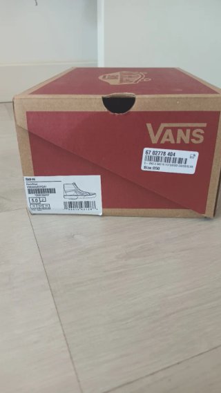 Zapatillas Vans Altas Cordones Negro/Gris