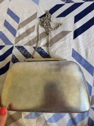 Bolso de fiesta plateado Parfois