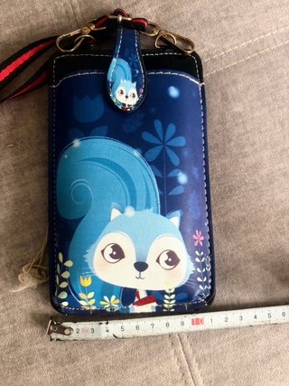 Bolso bandolera zorro azul para móvil